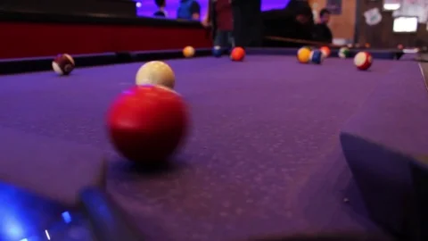 Pool table 6 스톡 동영상 81030028
