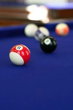 Pool Table Billiard Balls Stock Photos