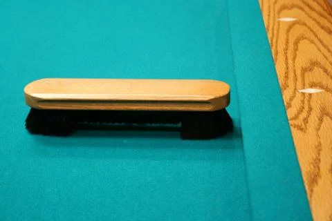 Pool table brush Stock Photos