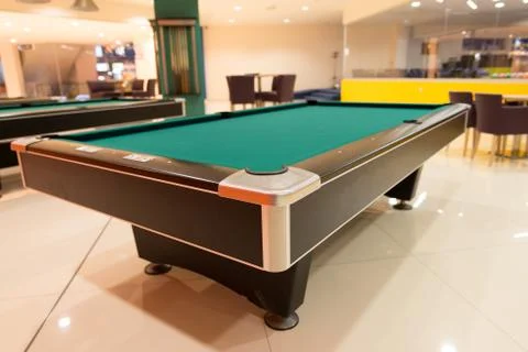 Pool table close up Stock Photos