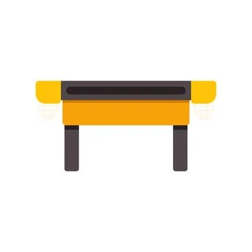 Pool table equipment for recreation and leisure game Illustrazione stock
