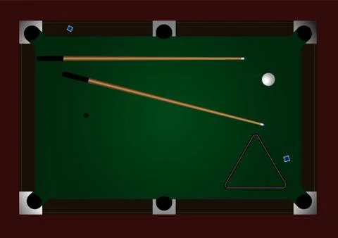 Pool table Stock Illustration