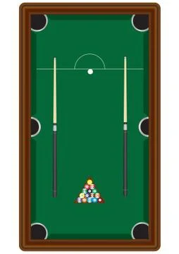Pool table Illustrazione stock