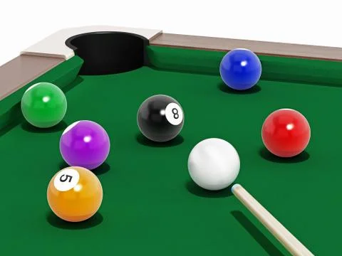 Pool table Stock Illustration