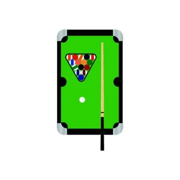 Pool table Stock-Illustration