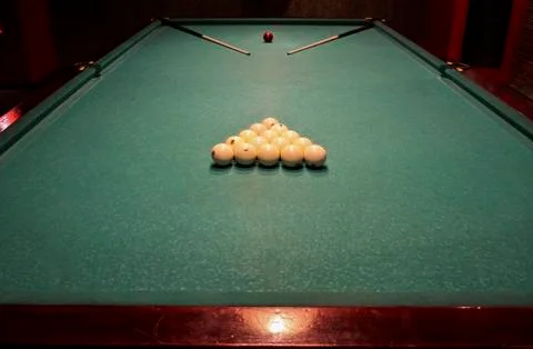 Pool table Stock Photos