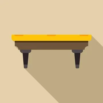 Pool table playing leisure game flat design Stock Illustration