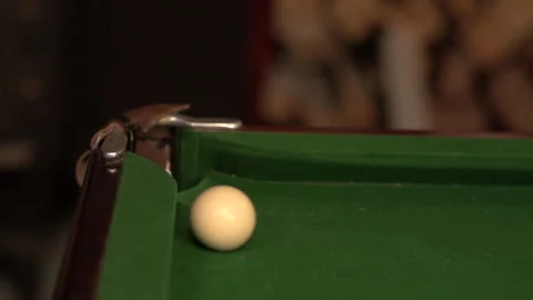 Pool Table Shot Stock Footage 247910901