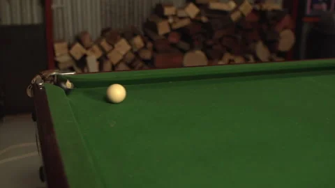 Pool Table Shot Stock Footage 247910982