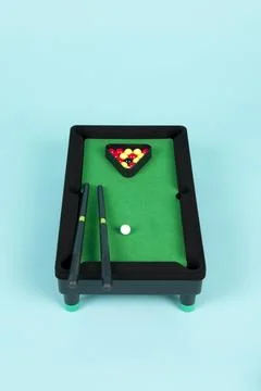 Pool table toy plastic Stock Photos