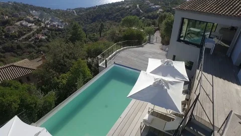 Pool terrace Stock Footage 100844672