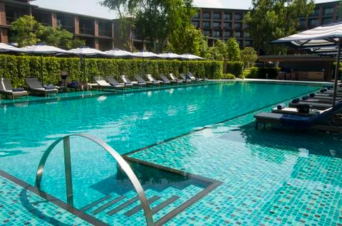 Pool in Thailand Stock Photos