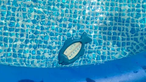 Pool thermometer Stock Footage 291875818