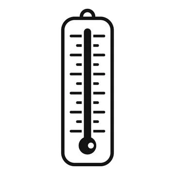 Pool thermometer icon simple vector Illustrazione stock