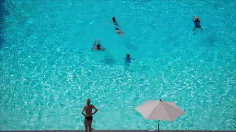 Pool Time Stock Footage 26243299