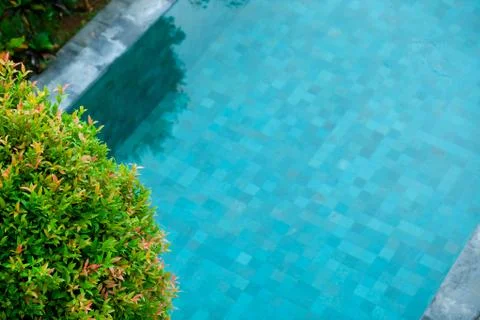 Pool top view background Foto stock
