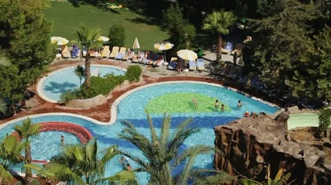 Pool "top view" Vídeo Stock 10161398