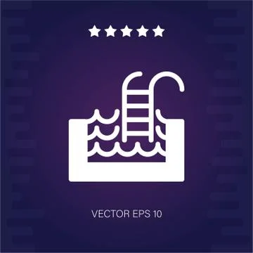 Pool vector icon Stock Illustration