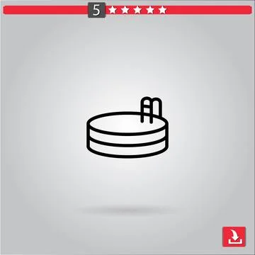 Pool vector icon Stock Illustration