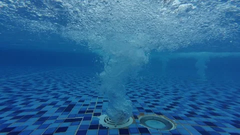 Pool vent under the water Stock Footage 288216263