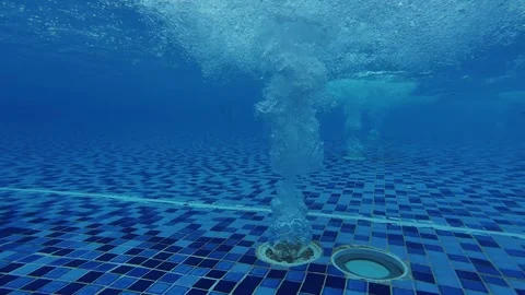 Pool vent under the water Stock Footage 288216280