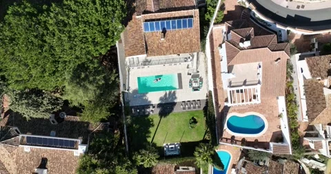 Pool Villa Overview 4 Stock Footage 285748262