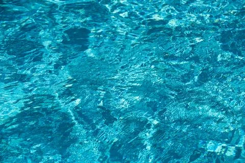Pool water background, blue wave abstract or rippled water texture background. Foto stock