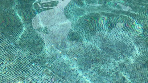 Pool Water CloseUp Waves Stock Footage 310924185