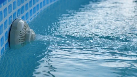 Pool water filter Stock Footage 93940252