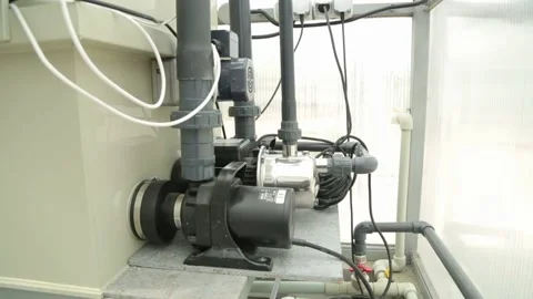 Pool water filter Stock Footage 146652140