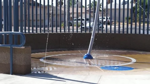 Pool Water Fountain Stock Footage 40241906