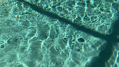 Pool Water Ripples Abstract Shadow 4K Video stock 208107030
