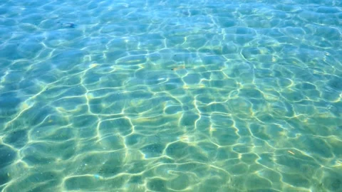 Pool water ripples and the reflection of the sun. Stock Footage 233543213