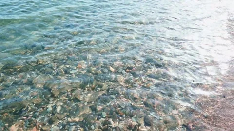 Pool water ripples and the reflection of the sun. Stock Footage 233543229