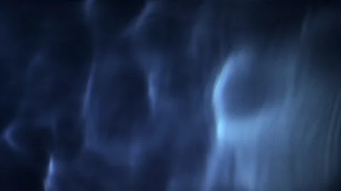 Pool water ripples at night in dim light dark swimming pool background Stock Footage 337977296
