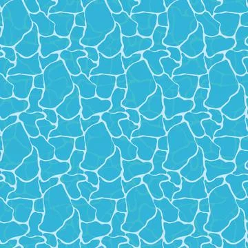 Pool water seamless pattern background. Vector Illustration イラスト素材