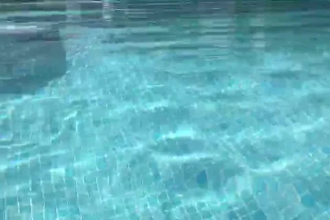 Pool Water Slow Motion 1 Stock Footage 96348677