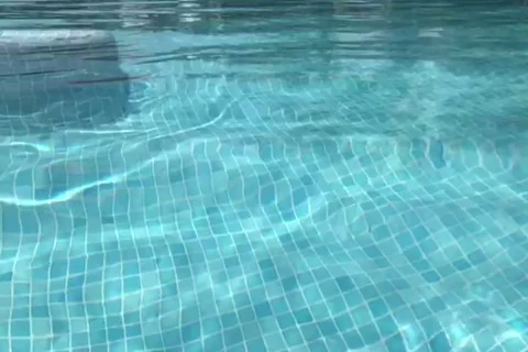 Pool Water Slow Motion 2 Stock Footage 96349171