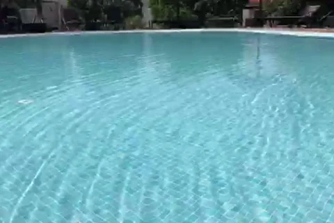 Pool Water Slow Motion 3 Stock Footage 96348832