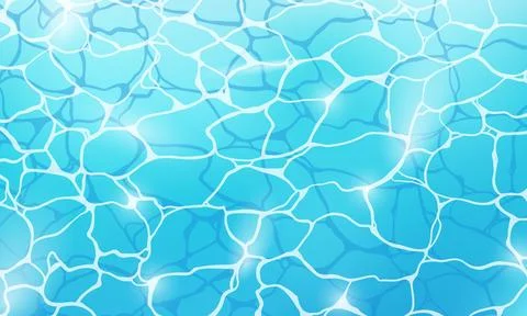 Pool water texture abstract cartoon style vector illustration. Stockillustratie