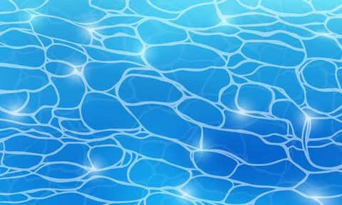 Pool water texture abstract cartoon style vector illustration. Stockillustratie