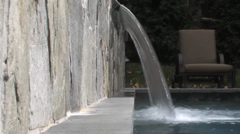 $Pool Waterfall Slow Framerate 動画素材 37037500