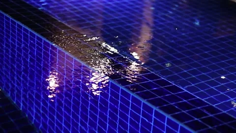 Pool wave movement Stock Footage 147917779