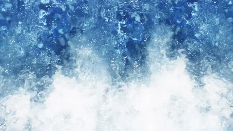 Pool with waves in slow motion Stock Footage 94584679