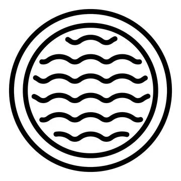 Pool window icon outline vector. Hydro therapy Stock Illustration
