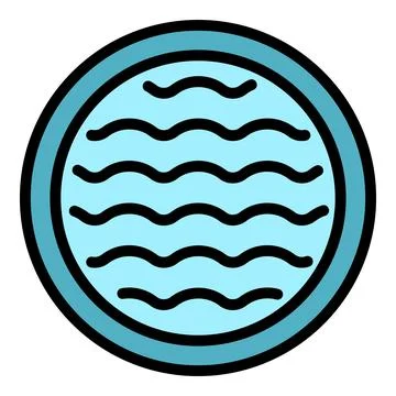 Pool window icon vector flat Stock Illustration