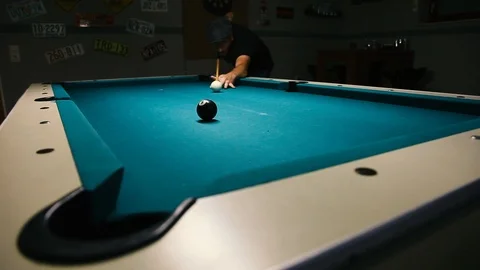 Poolbilliard Pub Stock Footage 97503382