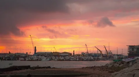 Poole Harbour Time Lapse Stock Footage 59886124