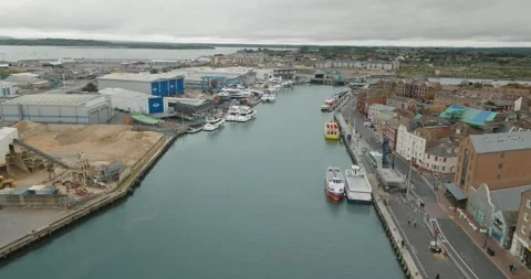 Poole town quay 스톡 동영상 221437422
