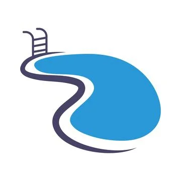 Pools icon logo design Stock Illustration